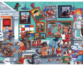 Anatolian Puzzle - Cats and Dogs Art, 260 Piece Jigsaw Puzzle, #3345
