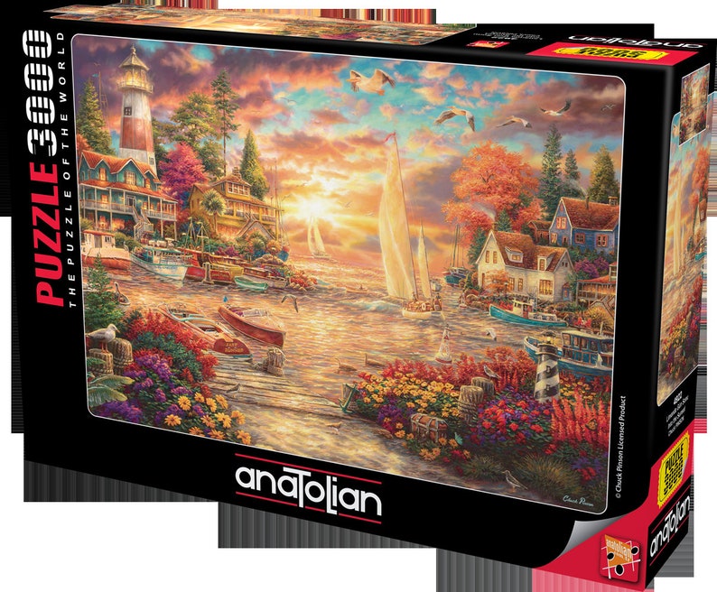 Puzzle Anatolian Sunset Harbour 3000 Piezas - Imagen Artística De Alta Calidad Para Adultos