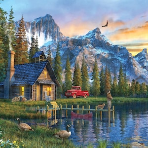 Anatolische Puzzle - Hütte bei Sonnenuntergang, 1000 Teile, #1024