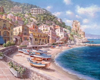 Anatolische puzzel - Cetara, Italië, puzzel van 1000 stukjes, #1136