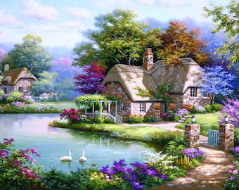 Anatolian Puzzle - The Swan Cottage, 1500 Piece Jigsaw Puzzle, #4529