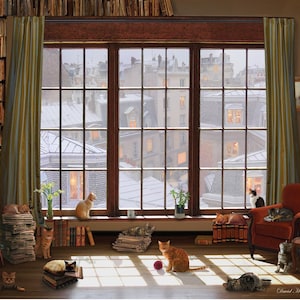 Anatolische Puzzle 1000 Teile Fensterkatzen, #1065