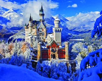 Anatolian Puzzle - Neuschwanstein Castle, 2000 Piece Puzzle, #3957