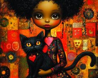 Anatolian Puzzle -Black Cat, 500 Piece Jigsaw Puzzle, #3641
