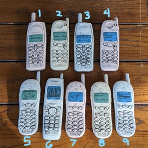 Hanging Ceramic Cell Phones
