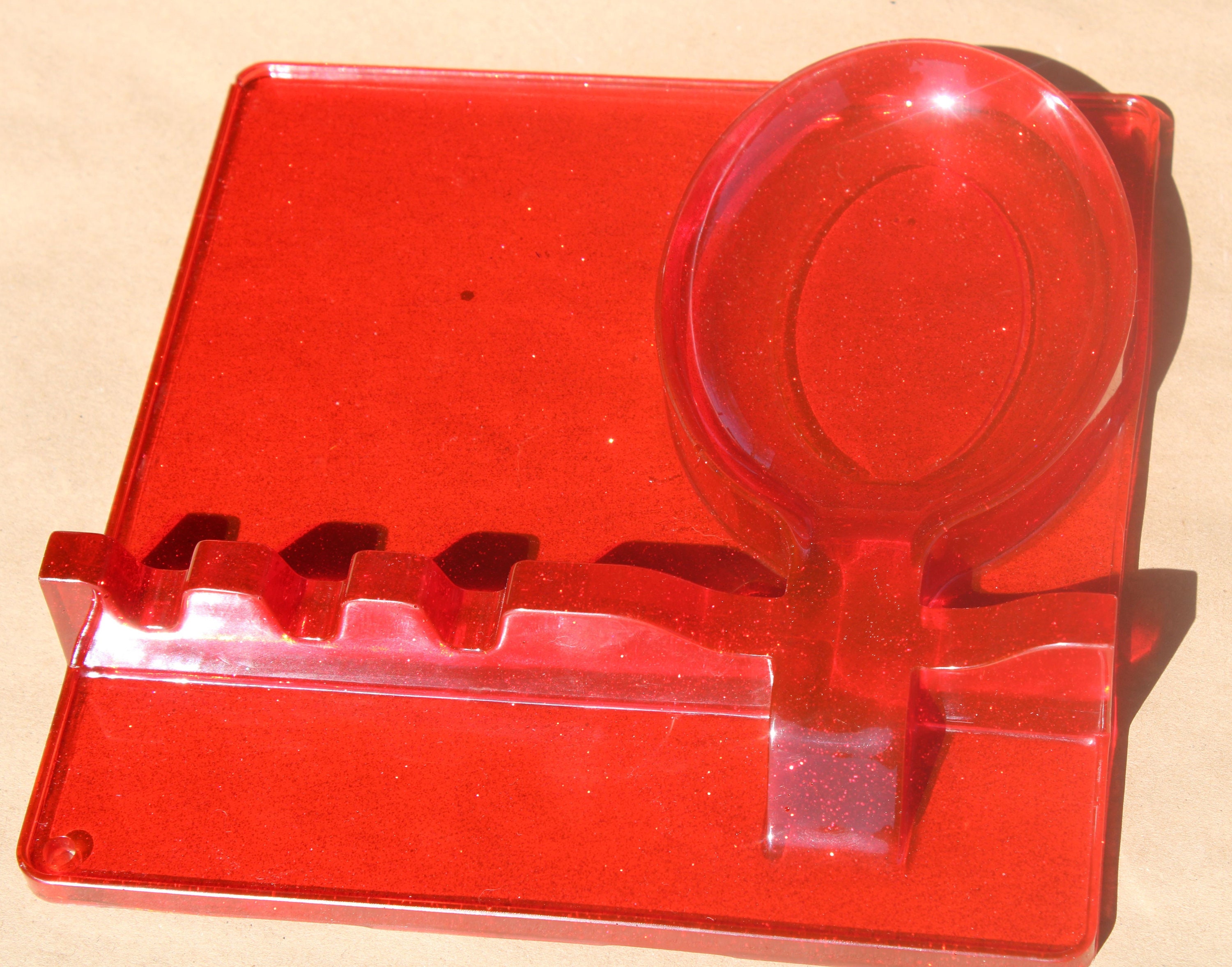 Red Multi Kitchen Utensil Holder Etsy