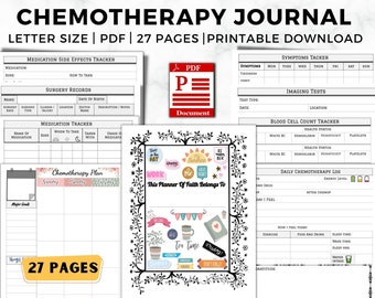 Cancer Chemo Logbook- Chemotherapy Journal: A Journal Is A