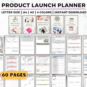 Produktlanseringsplanerare, Produktmarknadsföring, Kursmarknadsföringsplan, Kurslanseringsplanerare, Kampanj, Lanseringstidslinje, Produktlanseringsstrategi