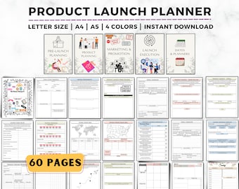 Product Launch Planner, Product Marketing, Course Marketing Plan, Course Launch Planner, Promotion, Launch Timeline, Product Launch Strategy