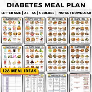 Diabetes Meal Plan, Diabetic Food Chart, Diabetic Meal Plan, Diabetes Grocery List, Diabetic Food List, Diabetes Meal Planner, Diabetic Diet