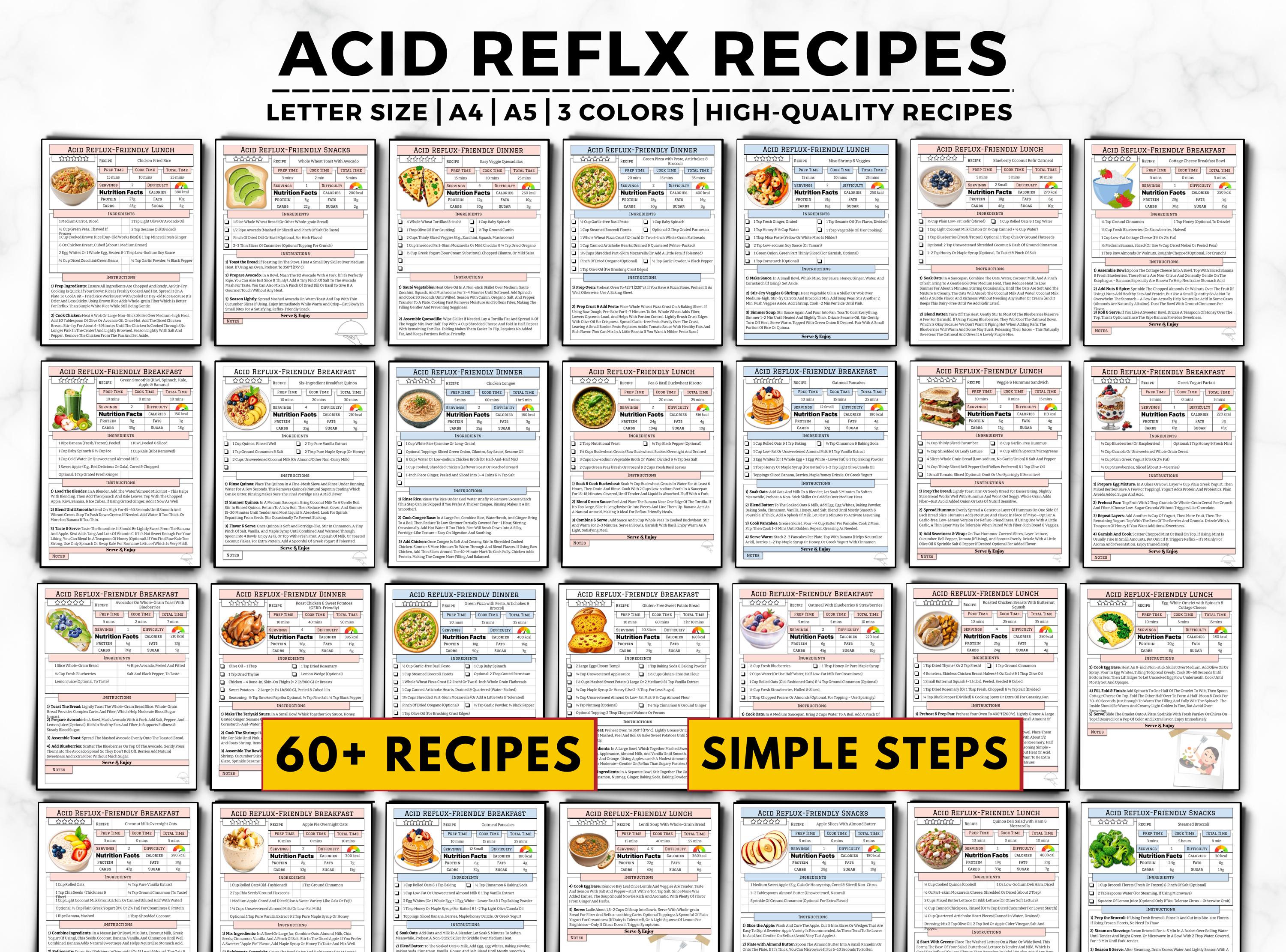 Gerd Recipes.pdf Acid Reflux Recipes, Acid Reflux Food List, GERD Diet, Low Acid Foods ...