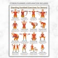 Standing Dumbbell Exercises For Seniors, Full Body Dumbbell Home Strength Training Workout, Elderly Low Impact At Home Fitness Routine Guide product logo