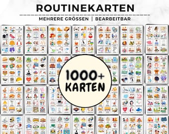 Daily Routine Cards, Visual Schedule, Routine Chart For Kids, Morning, Evening, Toddlers, Preschool, Chore Chart, Daily Rhythm, Editable