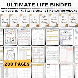 Life Binder, Household Planner, Productivity Planner, Household Budget, ADHD Planner, Family Planner, Household Management, Life Planner