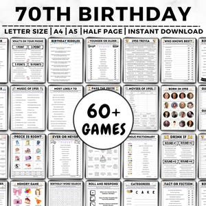70er Geburtstag Gesellschaftsspiele, 1955 Geboren, 70er Geburtstag Spiele, 1955 Geboren, Quiz Spiel, 70 Jahre alte Spiele, 1955 Geboren, 1955 Geburtstag