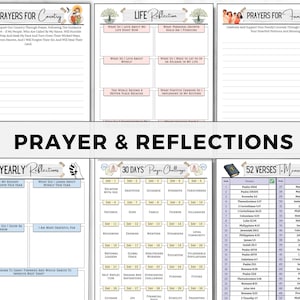 Prayer Journal, Bible Study, Gratitude, Sermon Notes (Digital Download) image 6