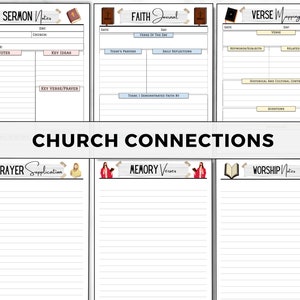 Prayer Journal, Bible Study, Gratitude, Sermon Notes (Digital Download) image 7
