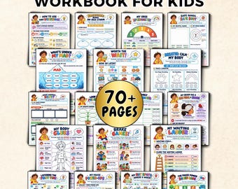 Impulse Control Workbook For Kids ADHD Emotional Regulation Anger Management, Coping Skills & Child Therapy Worksheets SEL Tools Therapists