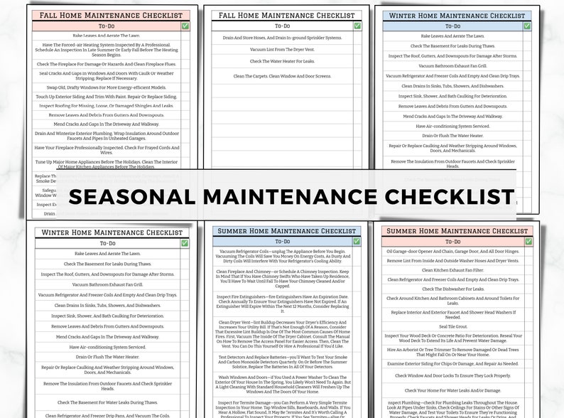 Home Maintenance Planner, Home Improvement Planner, Fillable Home Maintenance Binder, Home Maintenance Checklist, Renovation & Maintenance immagine 5