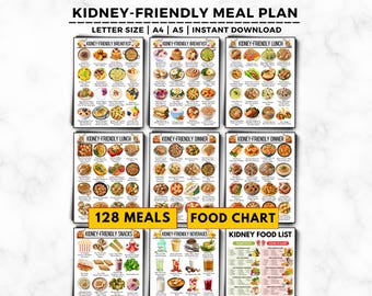 Kidney Disease Meal Plan: 128+ Renal Diet Meal Ideas & Food List (Printable Guide)