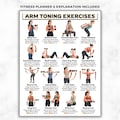 Arms Toning Dumbbell Exercises, Arm Workout For Women, Biceps Shoulders Triceps Forearms, Standing & Seated Upper Body Strength Training PDF product logo