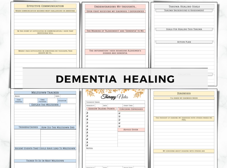 Dementia Care Planner Printable Alzheimer's Caregiver Etsy Dementia Care Planner Printable Alzheimer's Caregiver Etsy