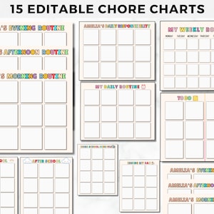 Daily Routine Cards, Visual Schedule, Routine Chart for Kids, Morning ...