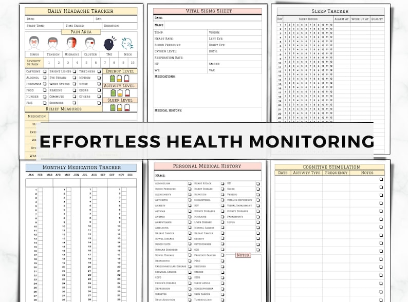 Caregiver Planner Printable, Home Health Care Form, Caregiver Daily Log, Caregiving Checklist, Elder Care Home Health Nurse, Senior Care log image 3