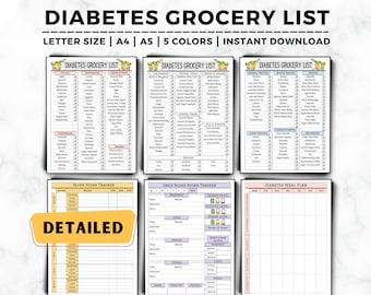 Diabetes Grocery List, Diabetic Food List, Diabetic Friendly Food, Low Sugar Food List, Type 2 Diabetes, Blood Sugar Log, Diabetic Meal Plan