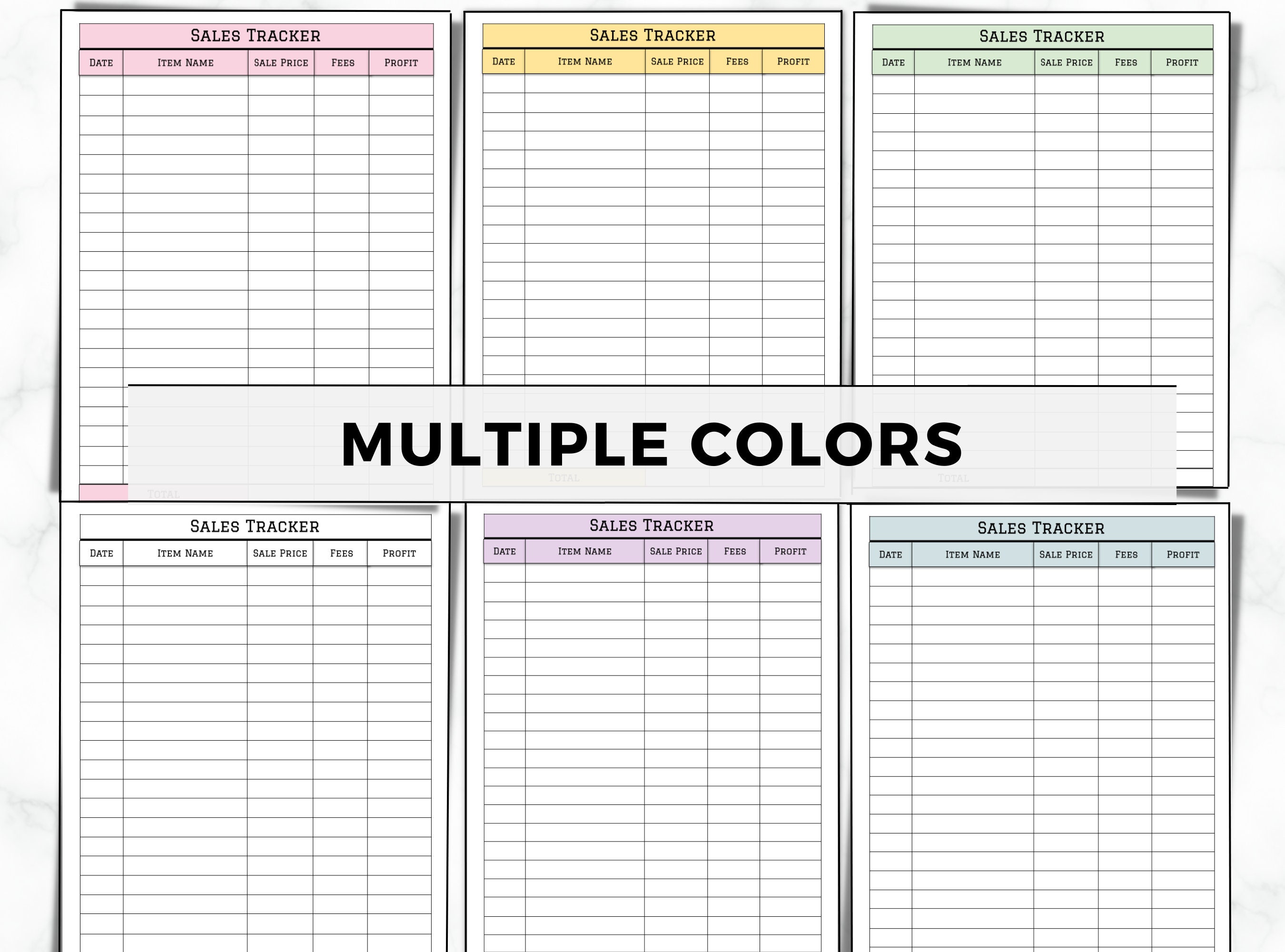 Sales Tracker Printable Sales Log Order Tracker Sales - Etsy