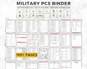 PCS Binder Printable, PCS Checklist, Military Move Planner, Military Family Moving Binder, PCS Move, Relocation Planner, Pcs Expense Tracker