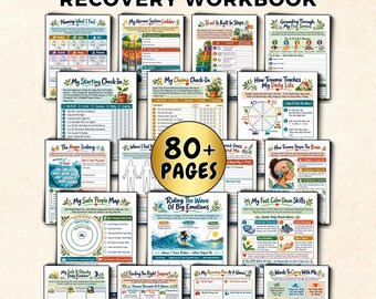 C-PTSD Recovery Workbook For Adults, Complex Trauma Therapy Worksheets, Childhood Healing Journal, Nervous System Regulation, Mental Health