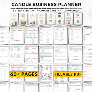 Fillable Candle Making & Testing Template, Candle Making Business Planner, Candle Business, Candle Recipe, Candle Maker, Printable PDF