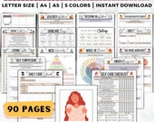 Self Care Planner, Self Care Checklist, Self-Love Journal, Mindfulness Journal, Mental Health Worksheet, Selfcare Journal, Wellness Planner