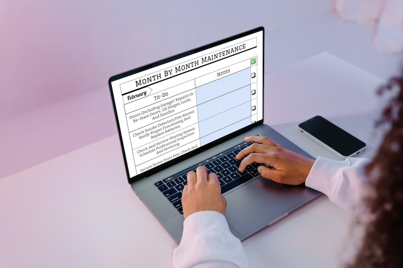 Home Maintenance Planner, Home Improvement Planner, Fillable Home Maintenance Binder, Home Maintenance Checklist, Renovation & Maintenance immagine 2
