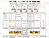 Office Tasks Planner, Work Planner, Office Organizer, Work To Do List, Work Schedule, Meetings Work Emails, Work From Home, Employee Planner