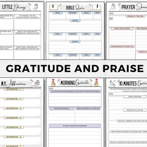 Prayer Journal, Bible Study, Gratitude, Sermon Notes (Digital Download) image 5