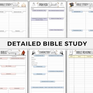 Prayer Journal, Bible Study, Gratitude, Sermon Notes (Digital Download) image 3