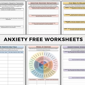 Anxiety Journal, Therapy Journal, Anxiety Worksheets, Mental Health Journal, Therapy Worksheets, Depression, DBT, CBT, Anxiety Tracker bild 5