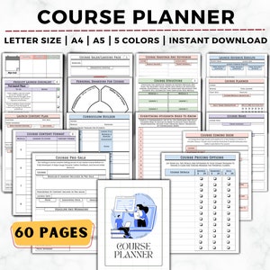 Course Planner, Course Creator Planner, Course Outline, Online Course Creator, Course Launch, Coaching Kit, Course Creation, Course Guide