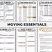 Moving Checklist, Moving Planner, Relocation Planner, Moving Labels ...