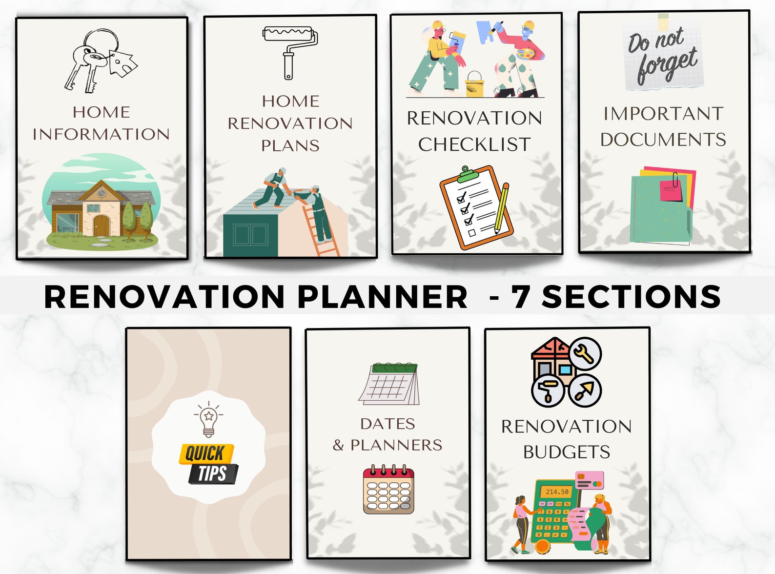 Home Renovation Planner, Home Improvement Planner for DIY Projects ...