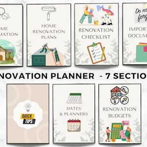 Home Renovation Planner, Home Improvement Planner for DIY Projects ...
