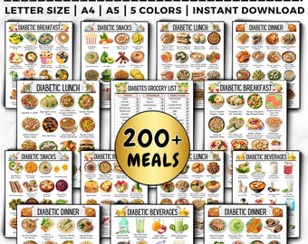 Diabetic Meal Plan Bundle, Diabetes Grocery List,Diabetic Food List,Diabetes Meal Planner, Diabetic Diet, Diabetes Meal, Diabetic Food Chart