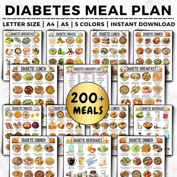 Diabetic Meal Plan Bundle, Diabetes Grocery List,Diabetic Food List,Diabetes Meal Planner, Diabetic Diet, Diabetes Meal, Diabetic Food Chart
