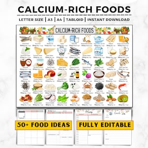Lista de Alimentos Ricos em Cálcio, Tabela de Cálcio, Alimentos Ricos em Cálcio, Fontes de Cálcio, Dieta para a Saúde Óssea com Osteoporose, Tabela de Alimentos com Deficiência de Cálcio