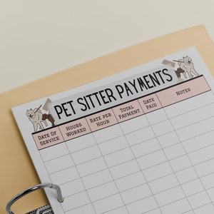 Pet Sitter Instructions, Pet Sitter Notes, Pet Sitter Form, Dog Sitter Notes, Pet Sitter Planner, Pet Sitter Template, Pet Sitter Checklist image 7