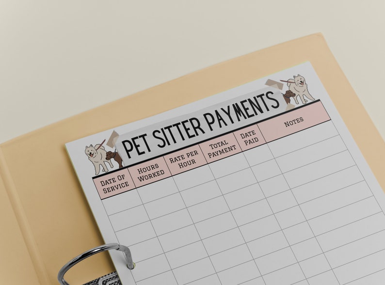 Pet Sitter Instructions, Pet Sitter Notes, Pet Sitter Form, Dog Sitter Notes, Pet Sitter Planner, Pet Sitter Template, Pet Sitter Checklist image 7