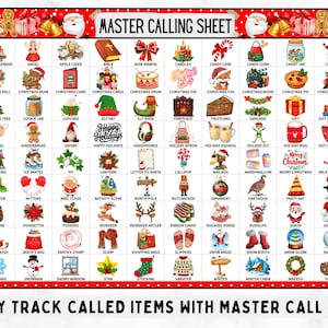 Christmas Bingo, 100 Christmas Bingo Cards Christmas Games Holiday ...