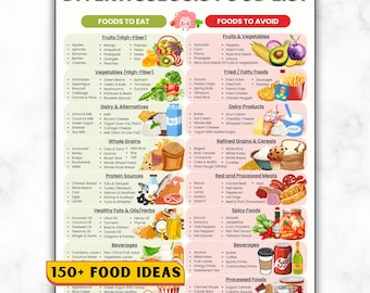 Dieetlijst diverticulosis, vezelrijke kruidenierswinkel, te eten en te vermijden voedsel, darmvriendelijk voedsel, darmgezondheid, preventie van diverticulitis